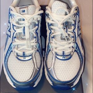 New Balance Kids' Sneakers in White and Blue